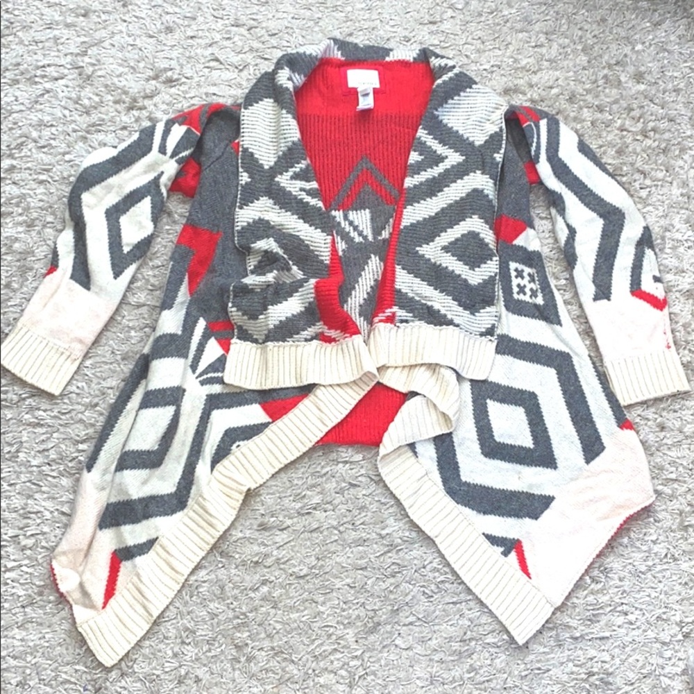 💗Forever 21 Pink/Gray Cardigan - Size L